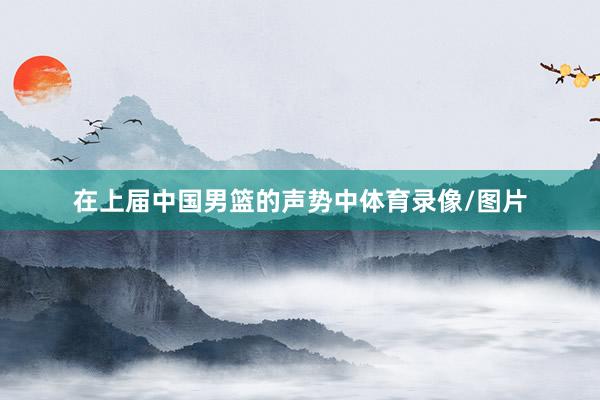 在上届中国男篮的声势中体育录像/图片