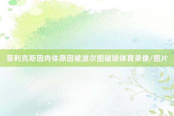菲利克斯因肉体原因被波尔图破除体育录像/图片