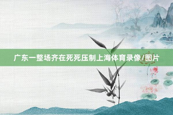 广东一整场齐在死死压制上海体育录像/图片