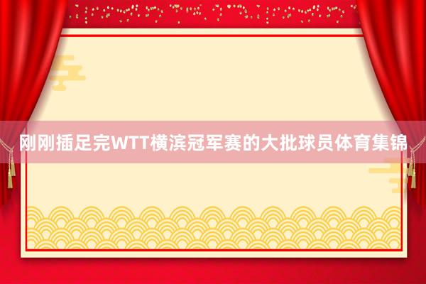 刚刚插足完WTT横滨冠军赛的大批球员体育集锦