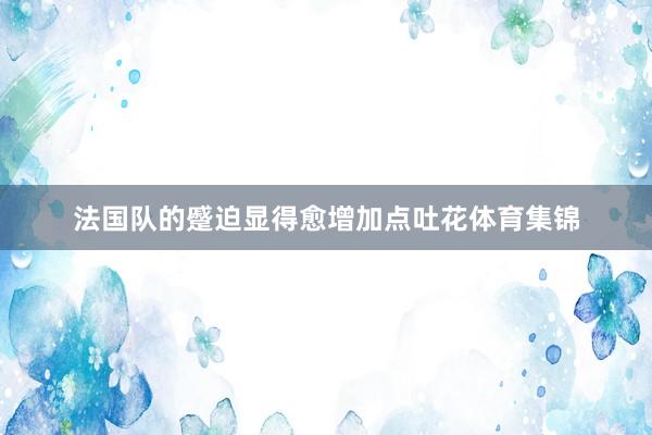 法国队的蹙迫显得愈增加点吐花体育集锦