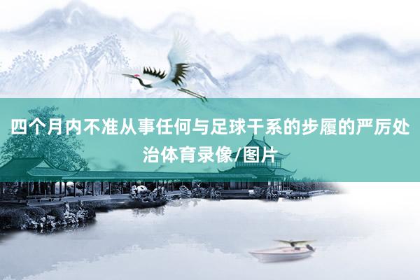 四个月内不准从事任何与足球干系的步履的严厉处治体育录像/图片