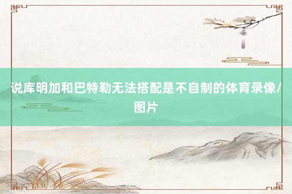 说库明加和巴特勒无法搭配是不自制的体育录像/图片