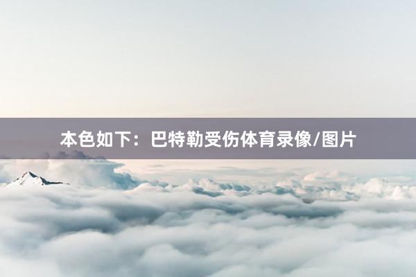 本色如下：巴特勒受伤体育录像/图片