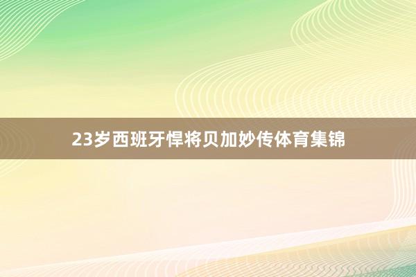 23岁西班牙悍将贝加妙传体育集锦