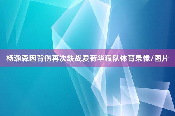 杨瀚森因背伤再次缺战爱荷华狼队体育录像/图片