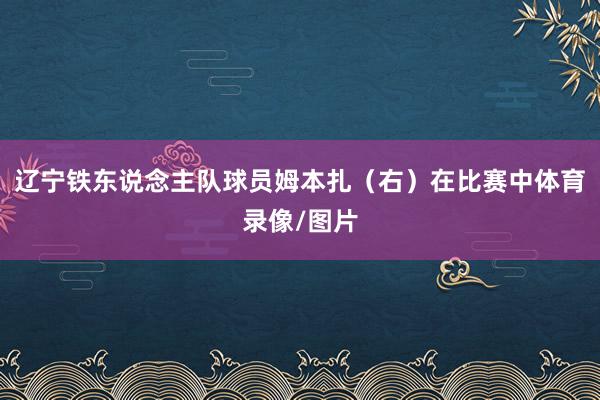 辽宁铁东说念主队球员姆本扎（右）在比赛中体育录像/图片