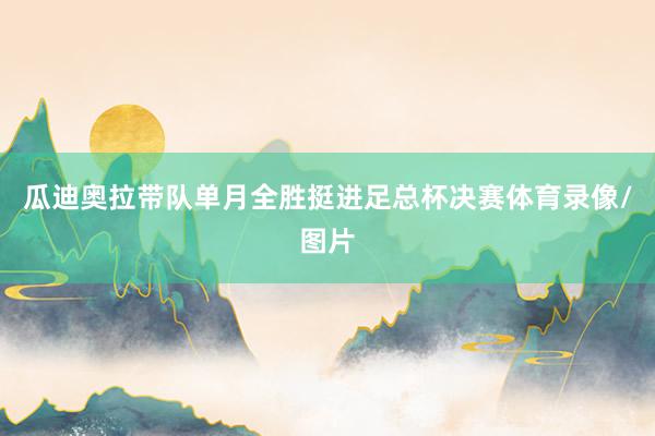 瓜迪奥拉带队单月全胜挺进足总杯决赛体育录像/图片