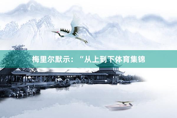 梅里尔默示:“从上到下体育集锦